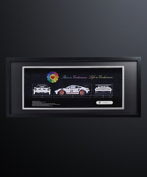 Framed 3D Color Car Paper Carving Artwork【Car Front + Car Rear + Car Side】106cm X 48cm X 2cm ( Specially customized )