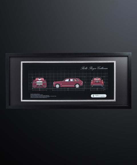 Framed 3D Color Car Paper Carving Artwork【Car Front + Car Rear + Car Side】106cm X 48cm X 2cm ( Specially customized )