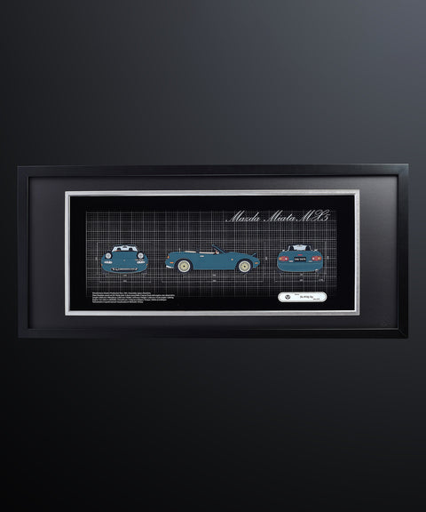 Framed 3D Color Car Paper Carving Artwork【Car Front + Car Rear + Car Side】106cm X 48cm X 2cm ( Specially customized )