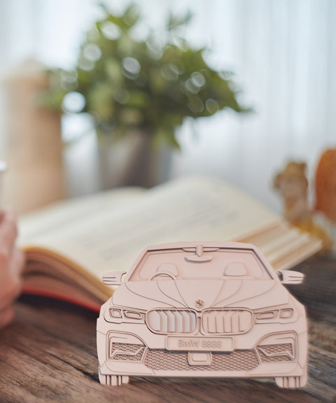 Framed 3D Car Paper Carving Artwork【Car Front/Rear + Car Side】82cm X 48cm X 2cm ( Specially customized )