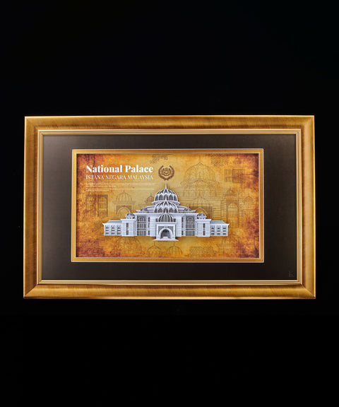 3D Landmark Building Paper Framed Art