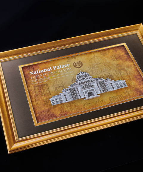 3D Landmark Building Paper Framed Art