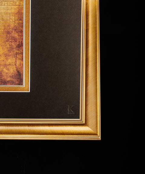 3D Landmark Building Paper Framed Art