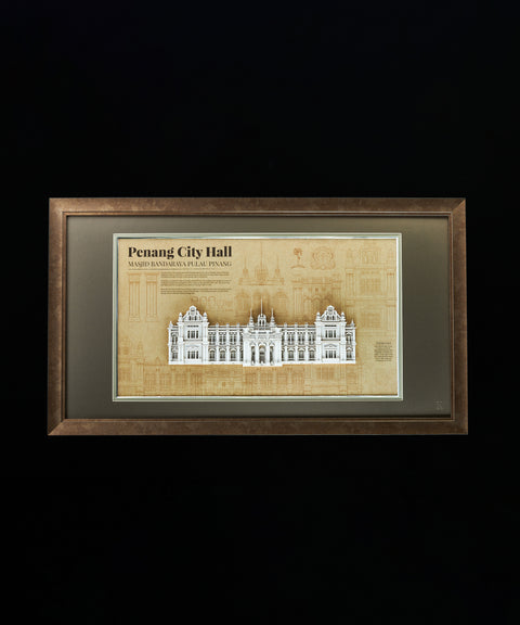 3D Landmark Building Paper Framed Art