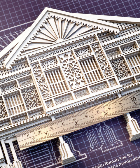 3D Landmark Building Paper Framed Art