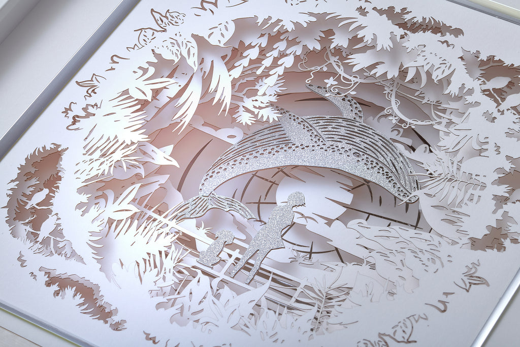 Framed 3D Layered Paper Art - 25cm x 25cm