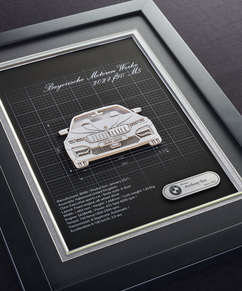 Exclusive Framed Dream Car Paper Art